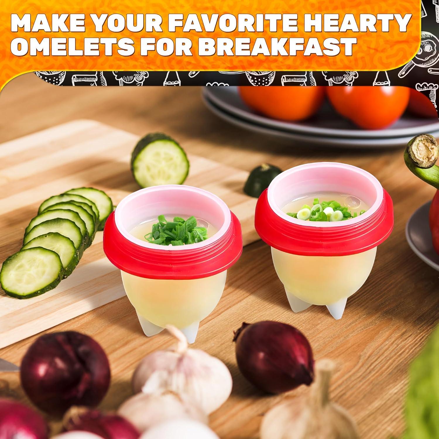 Set de 6 Cápsulas de Cocina para Huevos Duros - Silicona