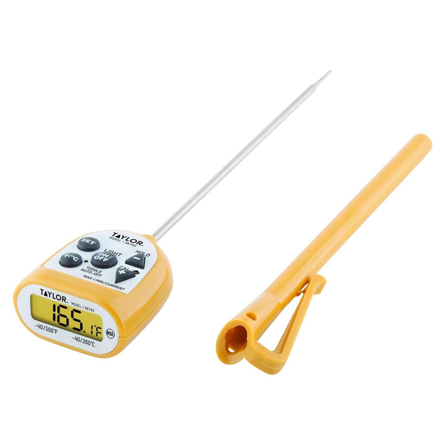 Termómetro Digital de Cocina Taylor Compacto Impermeable 11.4 cm