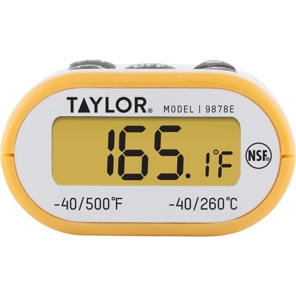 Termómetro Digital de Cocina Taylor Compacto Impermeable 11.4 cm