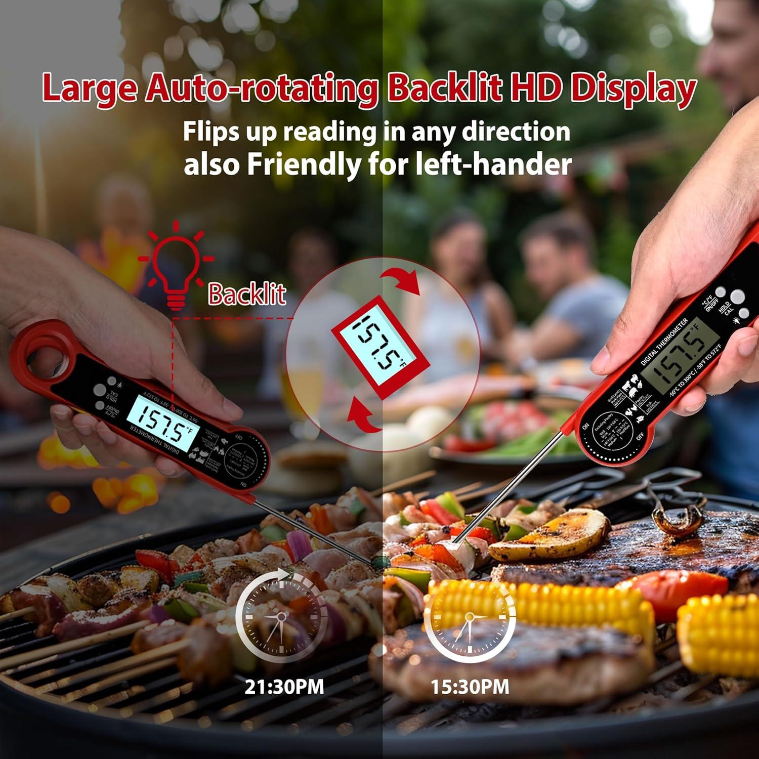 Termómetro Digital de Carne TempSprite Rojo 300°C