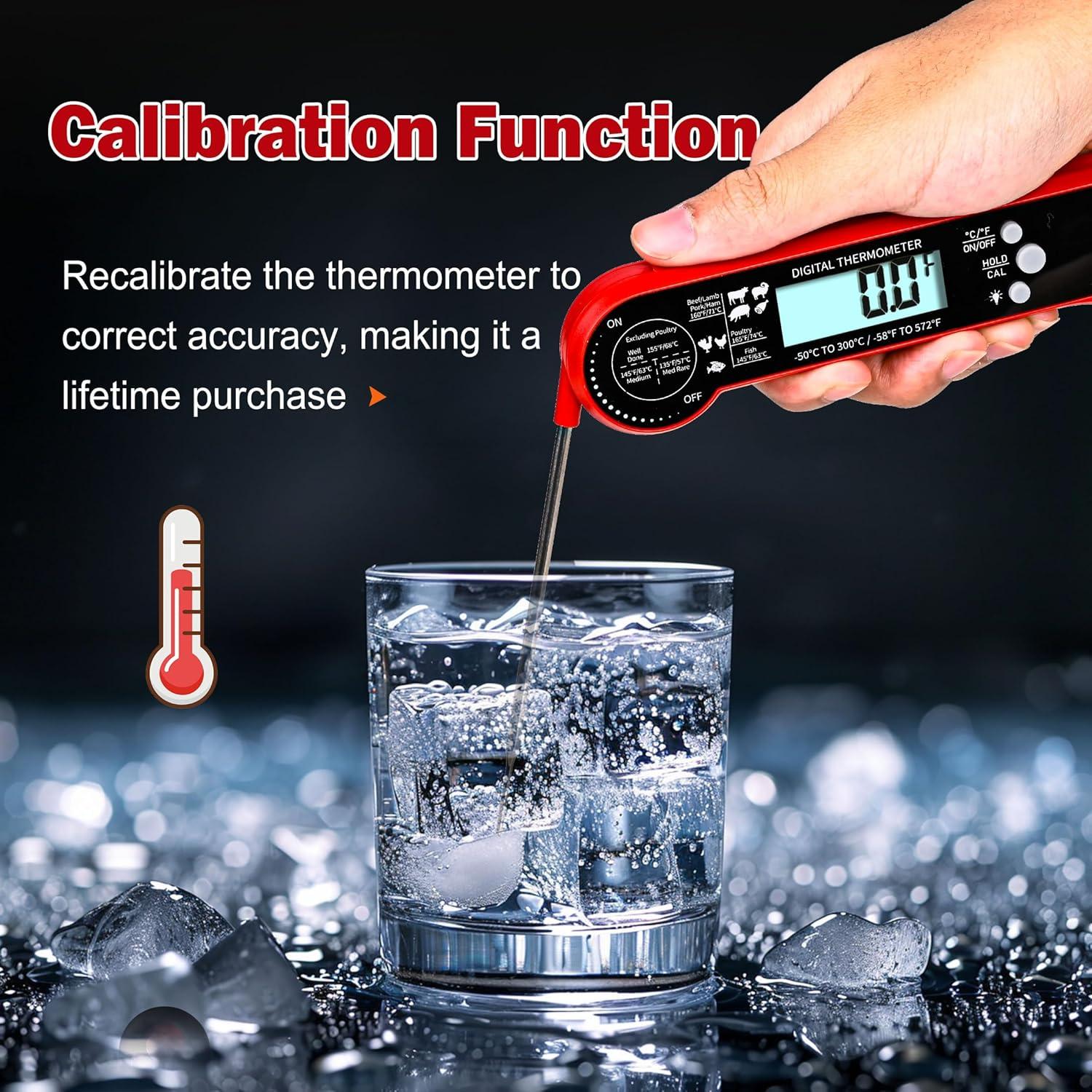 Termómetro Digital de Carne TempSprite Rojo 300°C