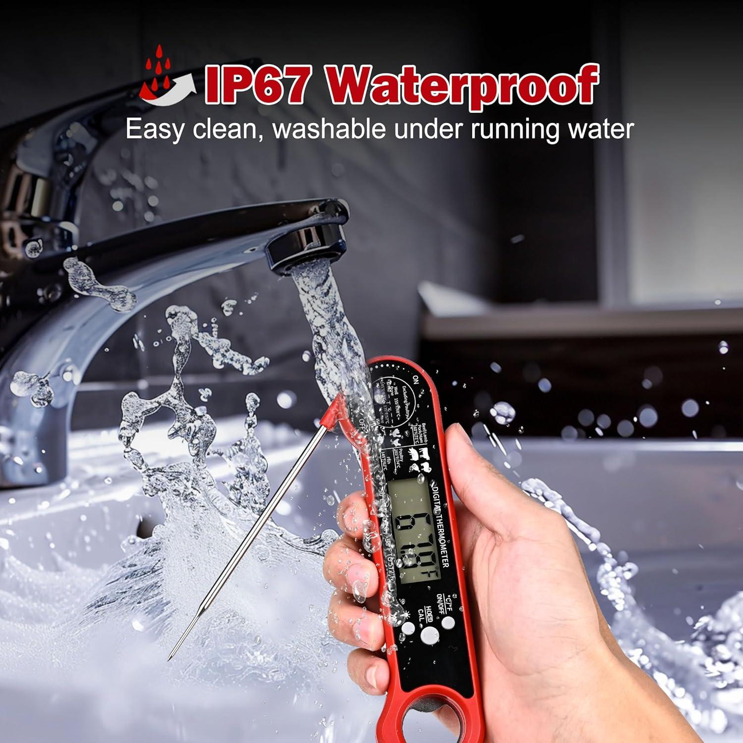 Termómetro Digital de Carne TempSprite Rojo 300°C