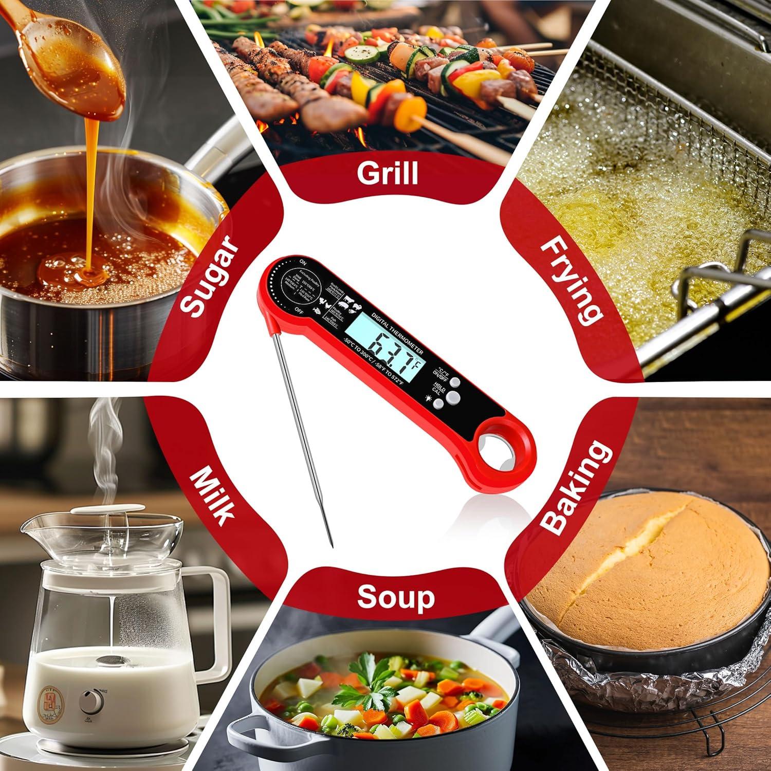 Termómetro Digital de Carne TempSprite Rojo 300°C