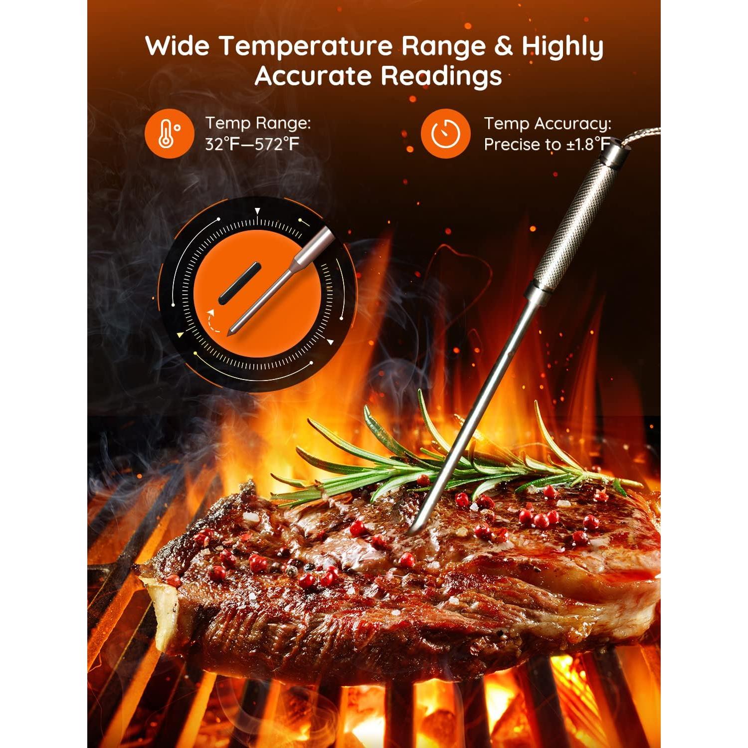 Termómetro de Carne Inalámbrico Govee H5198 4 Sondas WiFi