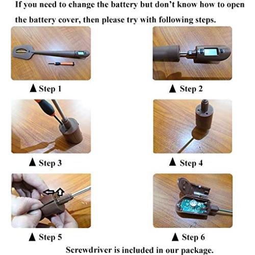 Termómetro Digital Efeng Espátula 32cm para Carne y Caramelos