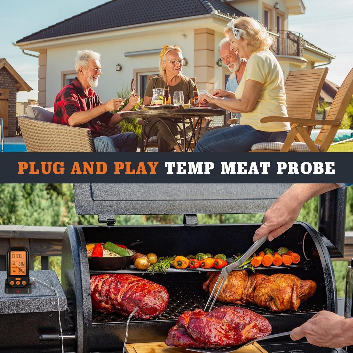 Sonda de Termómetro de Carne YAOAWE 2 Unidades 17.78 cm