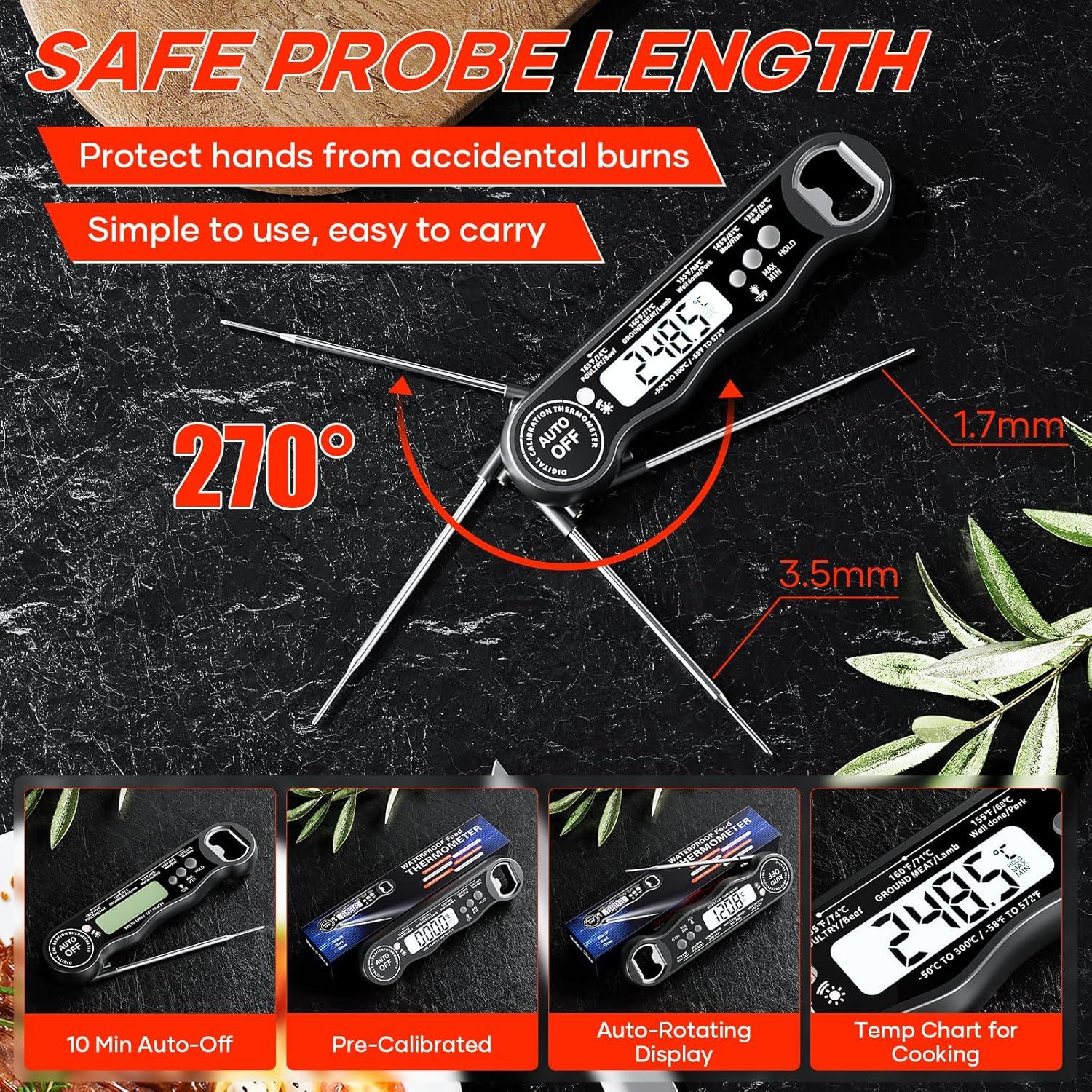 Termómetro Digital de Cocina Kejector FNT001 Sonda Plegable