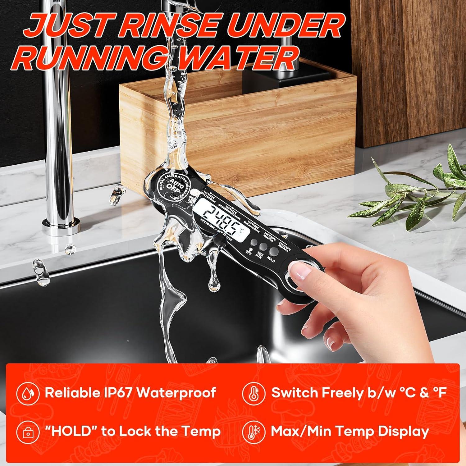 Termómetro Digital de Cocina Kejector FNT001 Sonda Plegable