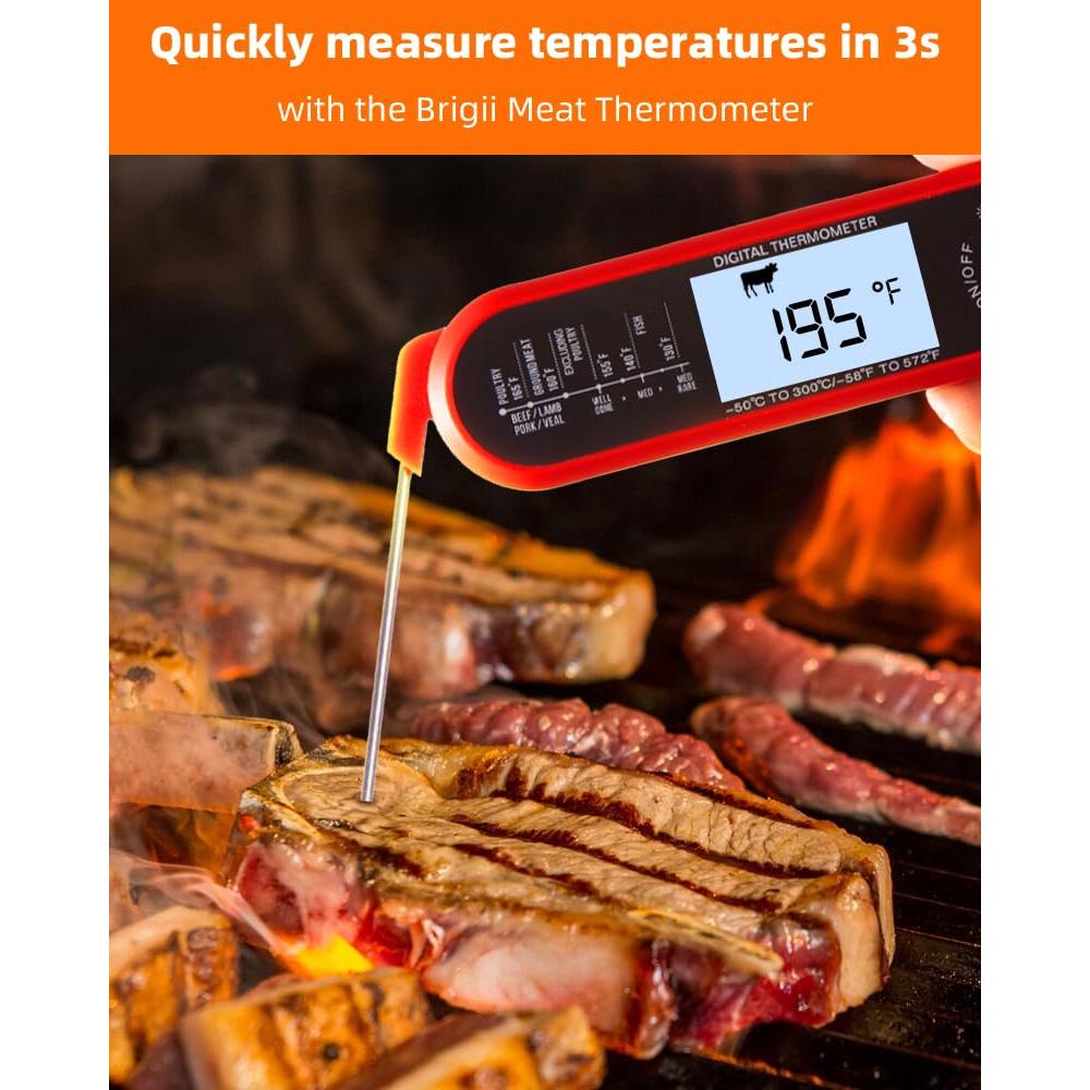 Termómetro Digital de Carne Brigii - Impermeable y Rápido