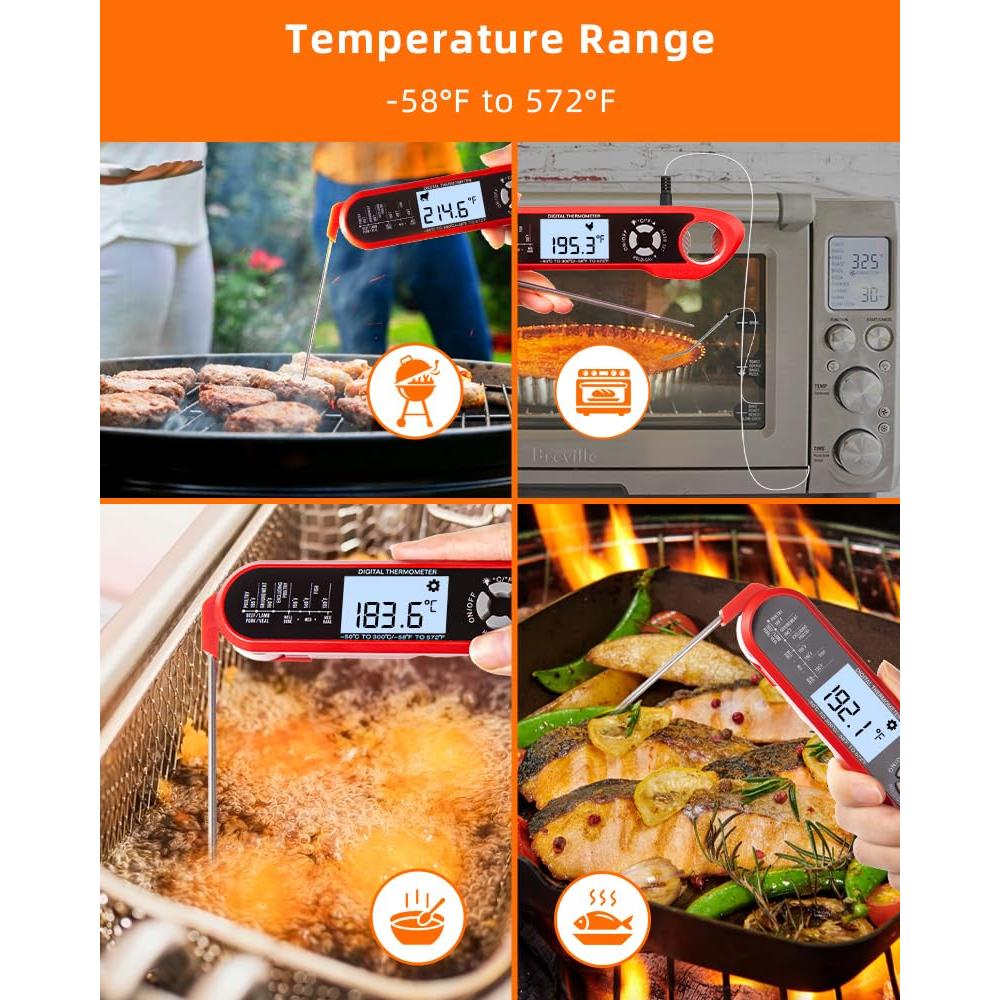 Termómetro Digital de Carne Brigii - Impermeable y Rápido