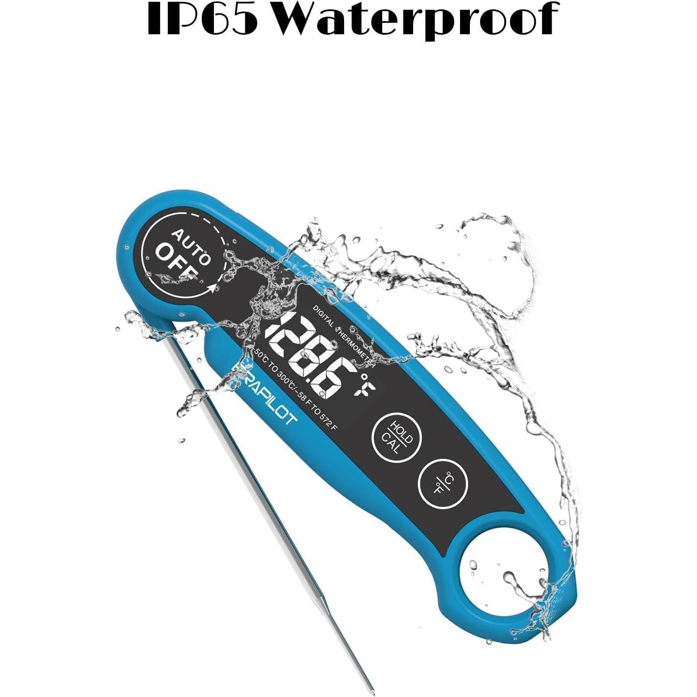 Termómetro Digital de Carne BRAPILOT FT700 Recargable Azul