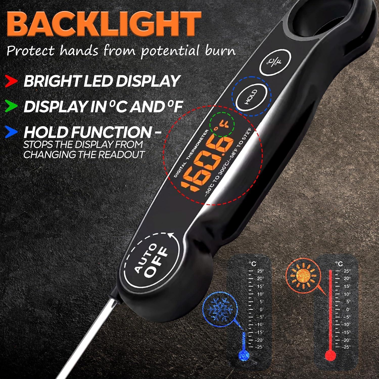 Termómetro Digital Instantáneo Famoos Recargable IP65 300°C