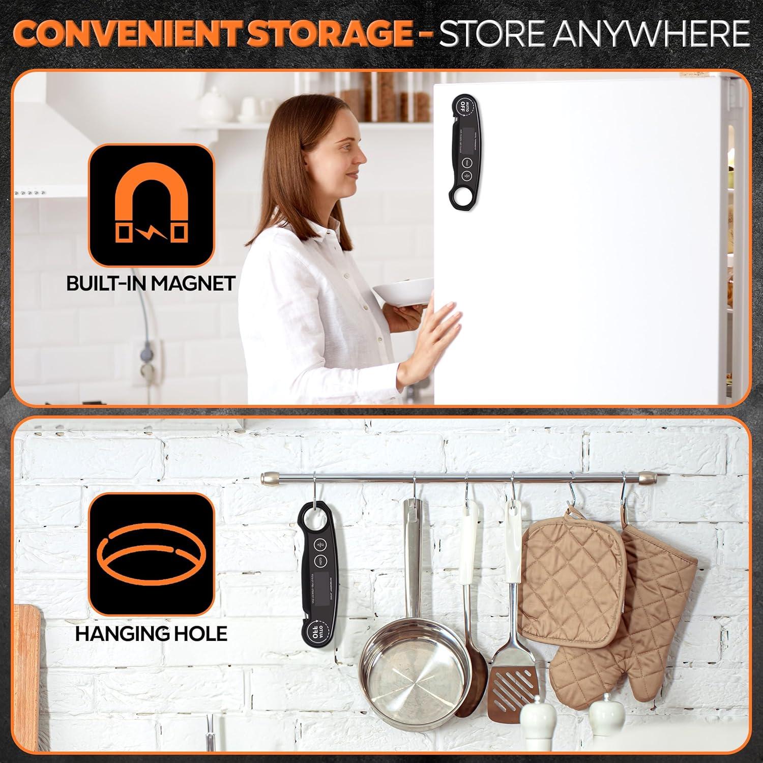 Termómetro Digital Instantáneo Famoos Recargable IP65 300°C