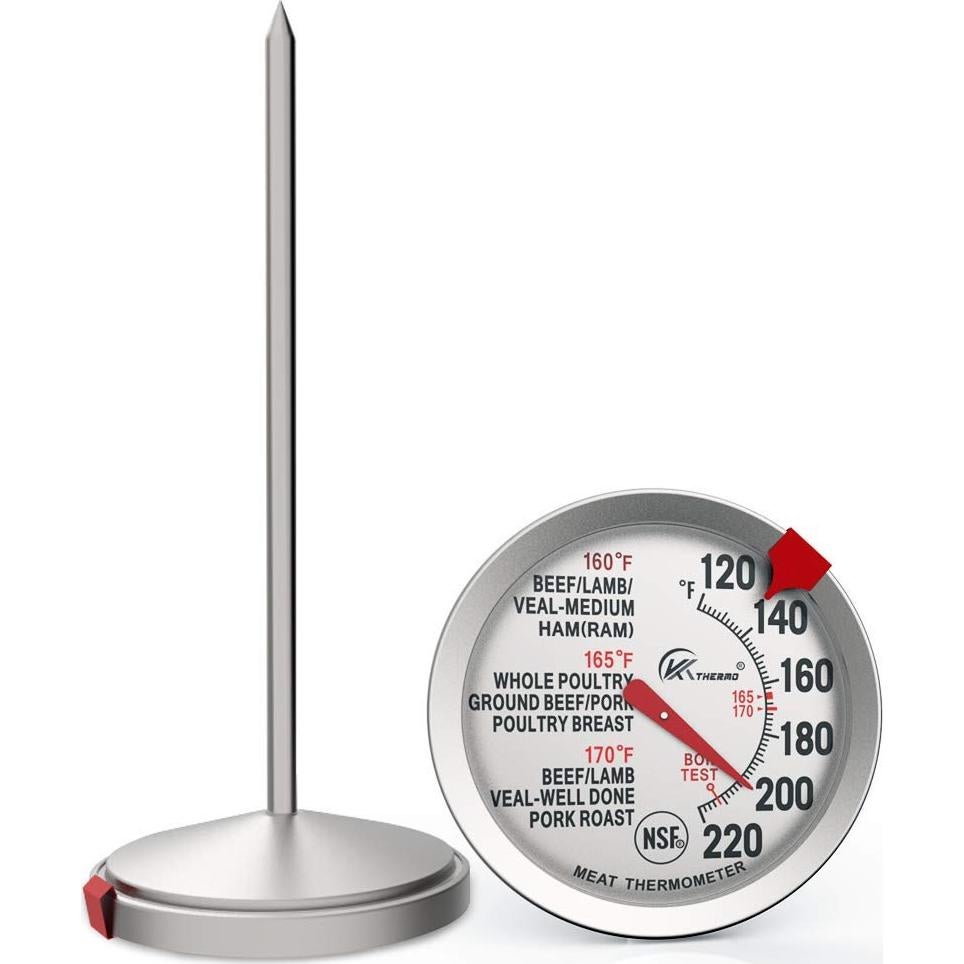 Paquete de 2 Termómetros de Cocina KT THERMO 6,35 cm Inoxidable