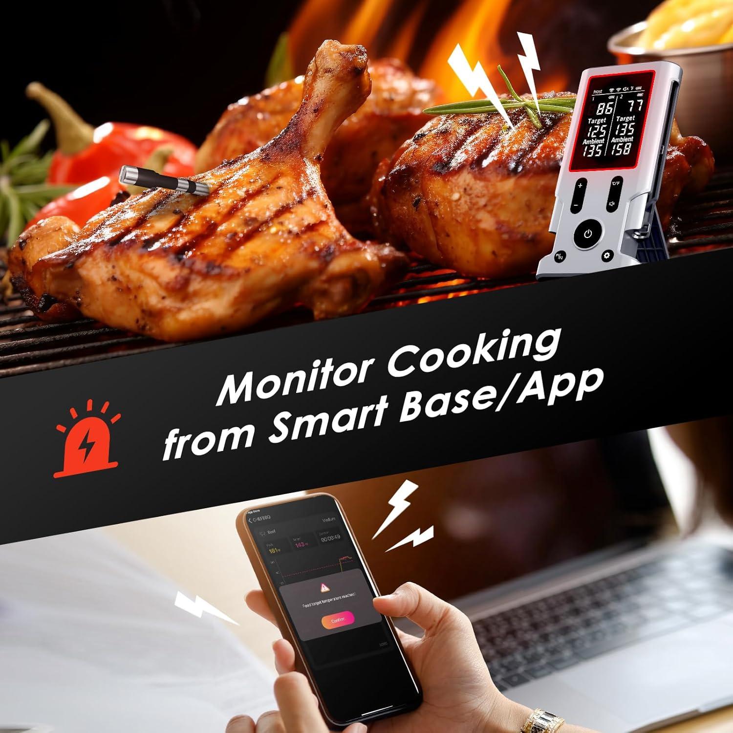 Termómetro de Carne Inalámbrico Speusurea X-109 Bluetooth