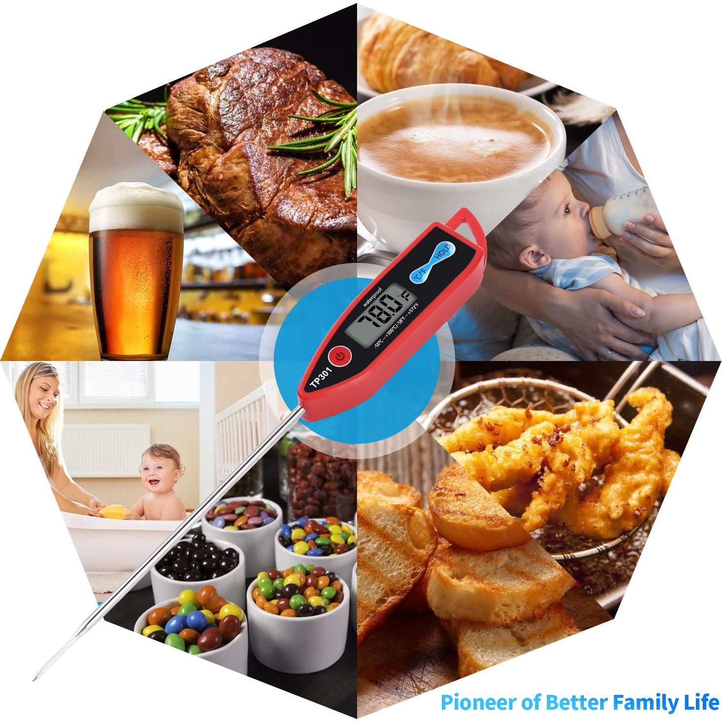 Termómetro Digital de Cocina Yacumama IPX7 Sonda Larga