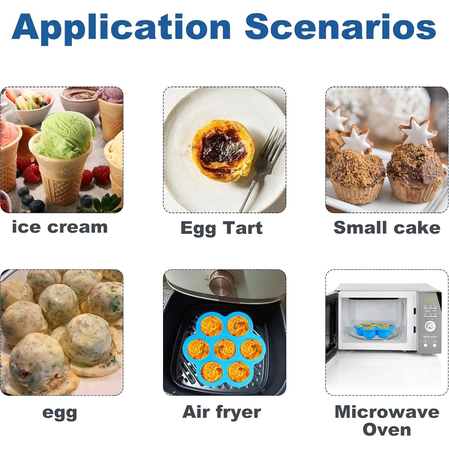 Molde de Silicona para Huevos Qicfrk 20 cm Reutilizable