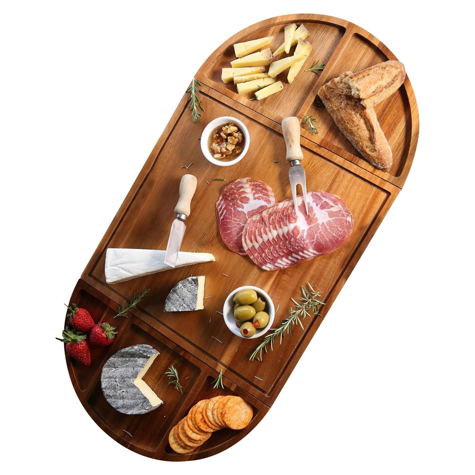 Juego de Tablas de Charcutería Synergy Loop - Madera Acacia 3 Piezas