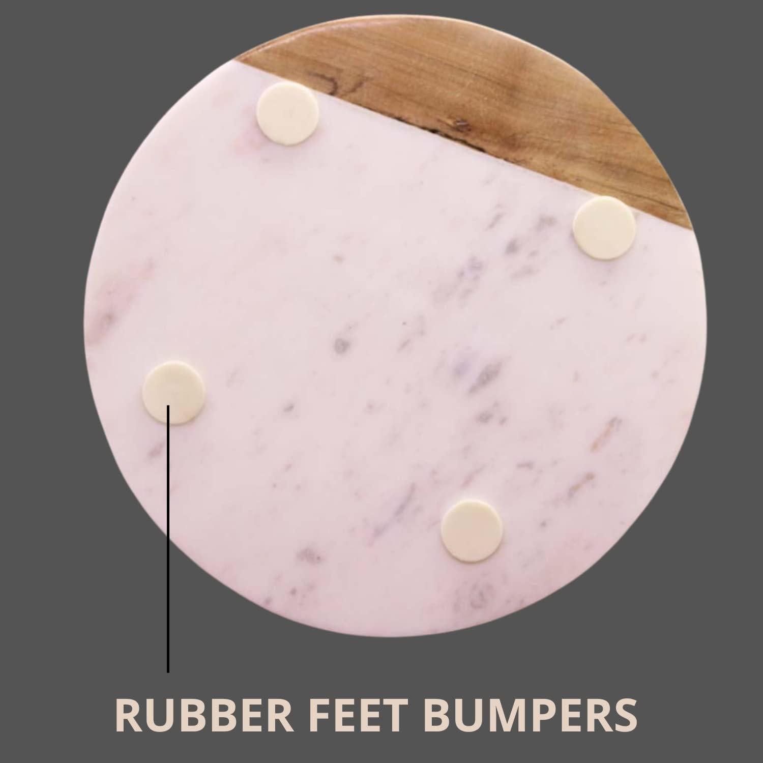 Tabla de Queso de Mármol Blanco KC KULLICRAFT 25,4 cm