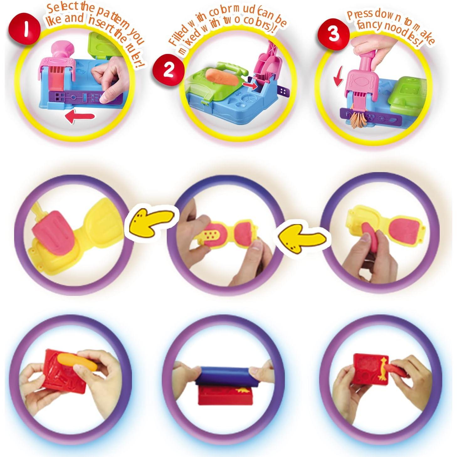 Set de Juguetes de Masa Qidisi Barbacoa 21 Accesorios