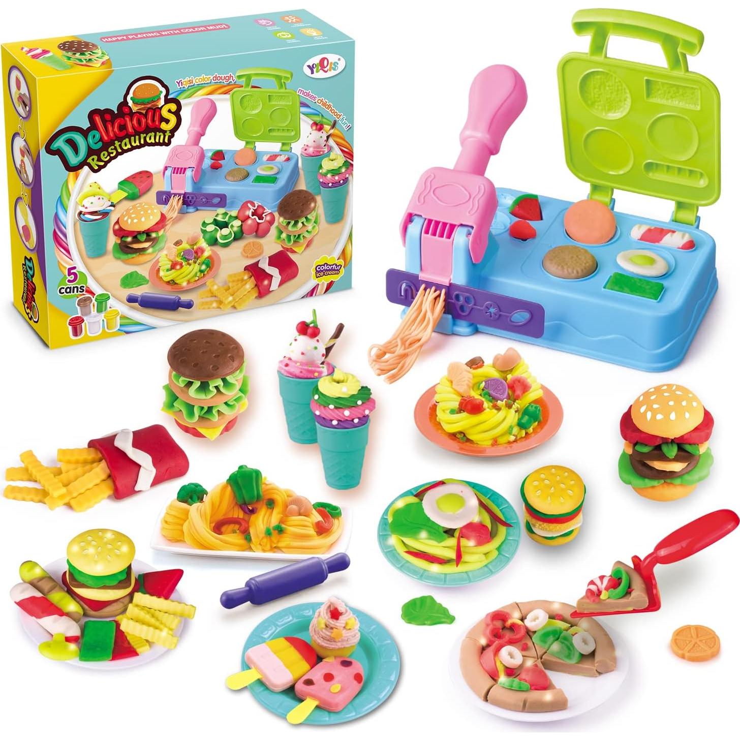 Set de Juguetes de Masa Qidisi Barbacoa 21 Accesorios