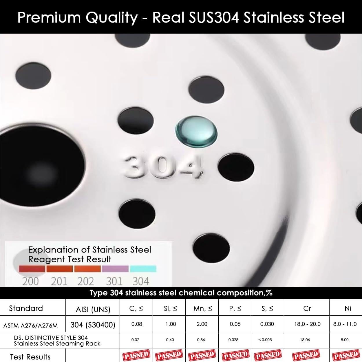 Soporte de Vapor Acero Inoxidable 304 Ace Select 22 cm