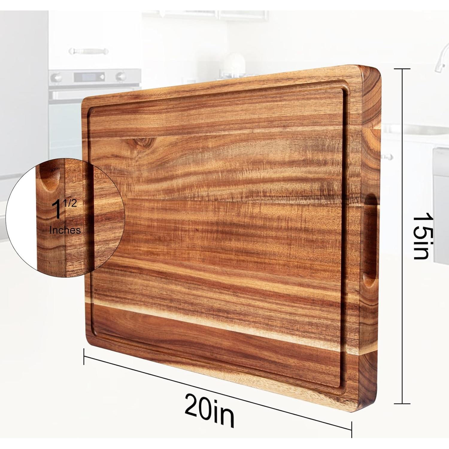 Tabla de Cortar Grande GAOMON Madera Acacia 50.8x38cm