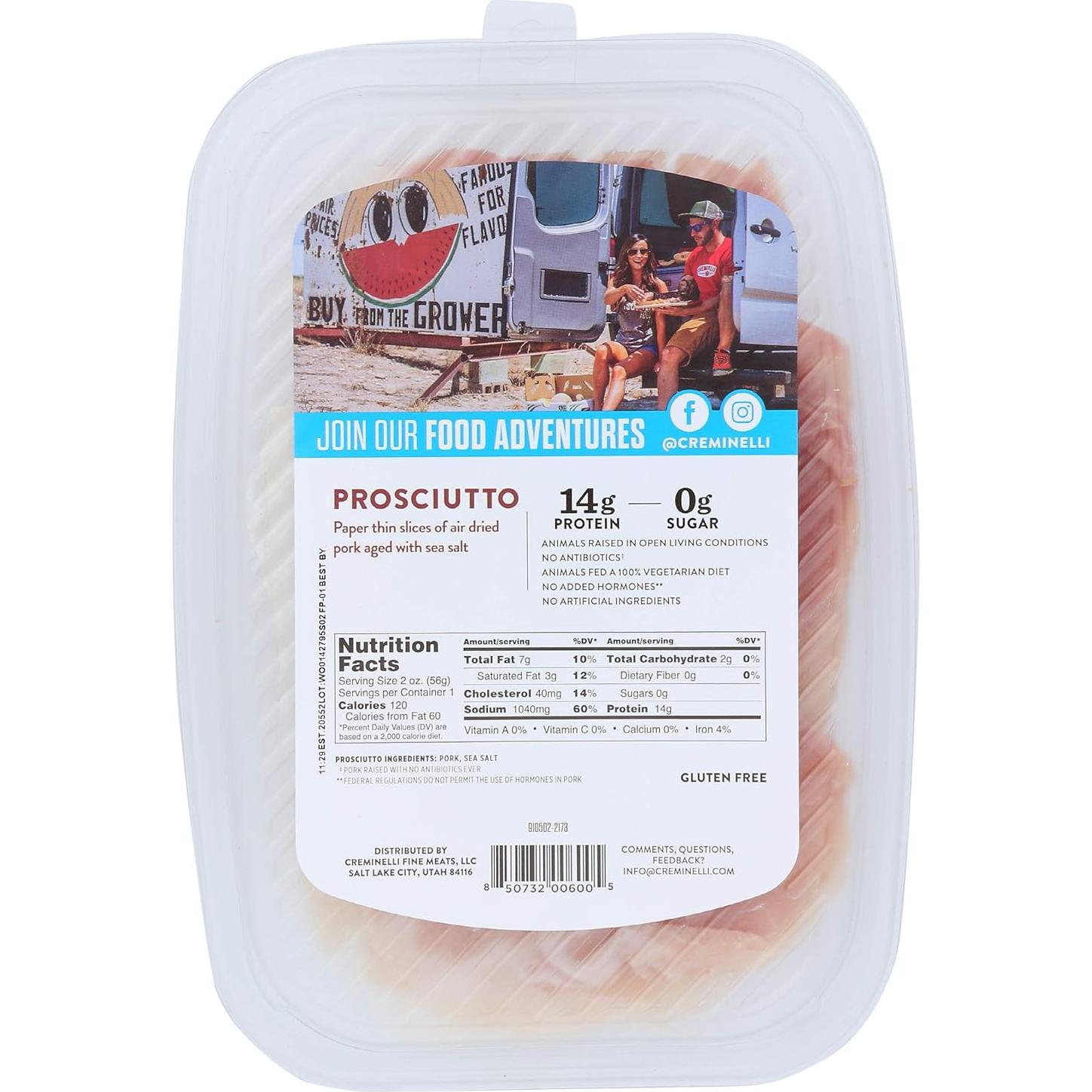 Salami de Prosciutto Creminelli 56.7 g Hecho a Mano