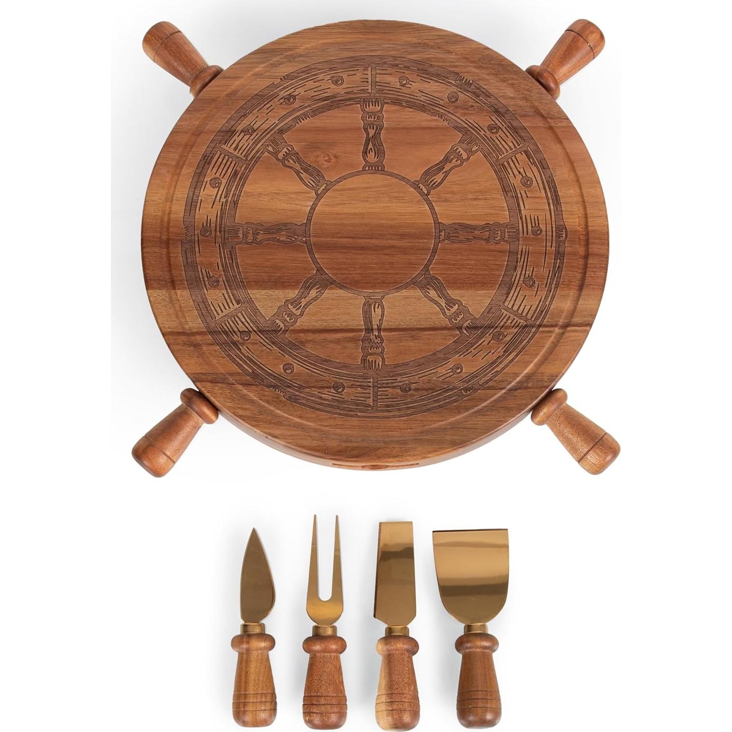 Tabla de Queso Giratoria PICNIC TIME Helmsman 30 cm Acacia