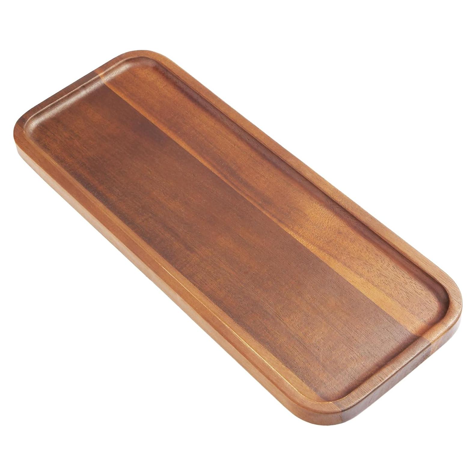 Bandeja de Madera de Acacia HOMKULA 35.56x13.97cm Rectangular