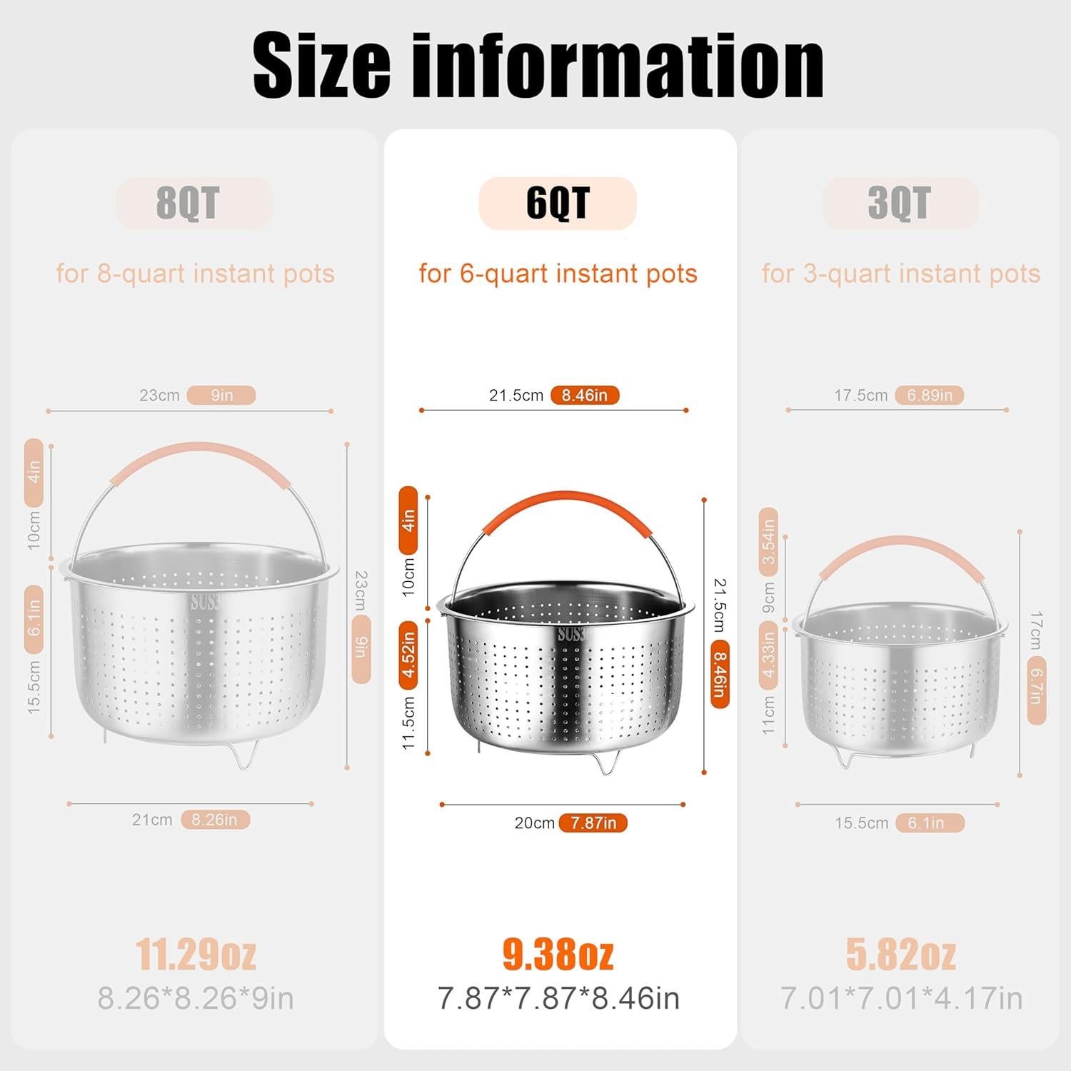 Cocedor al Vapor GREATLINK 6 Qt Acero Inoxidable Saludable
