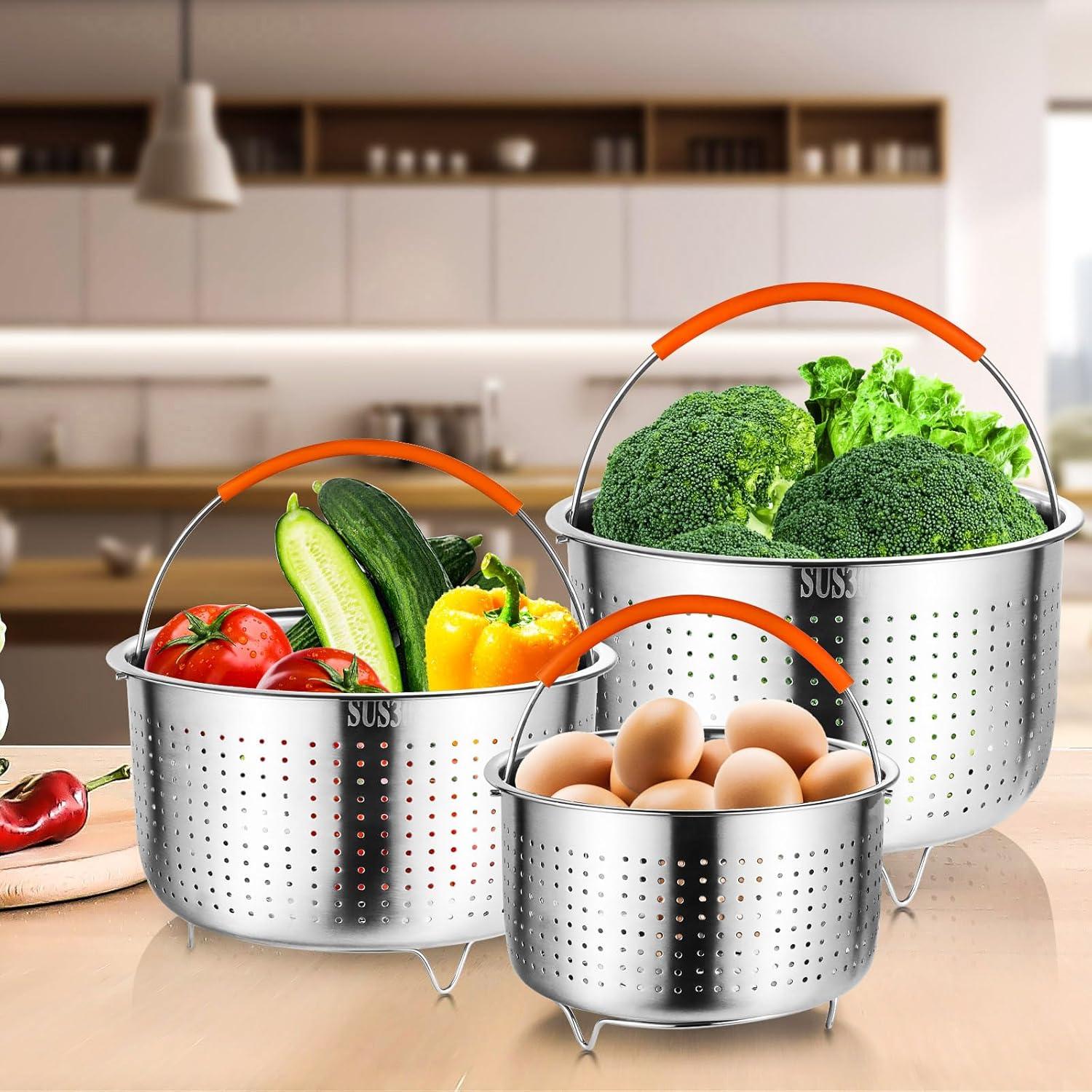 Cocedor al Vapor GREATLINK 6 Qt Acero Inoxidable Saludable