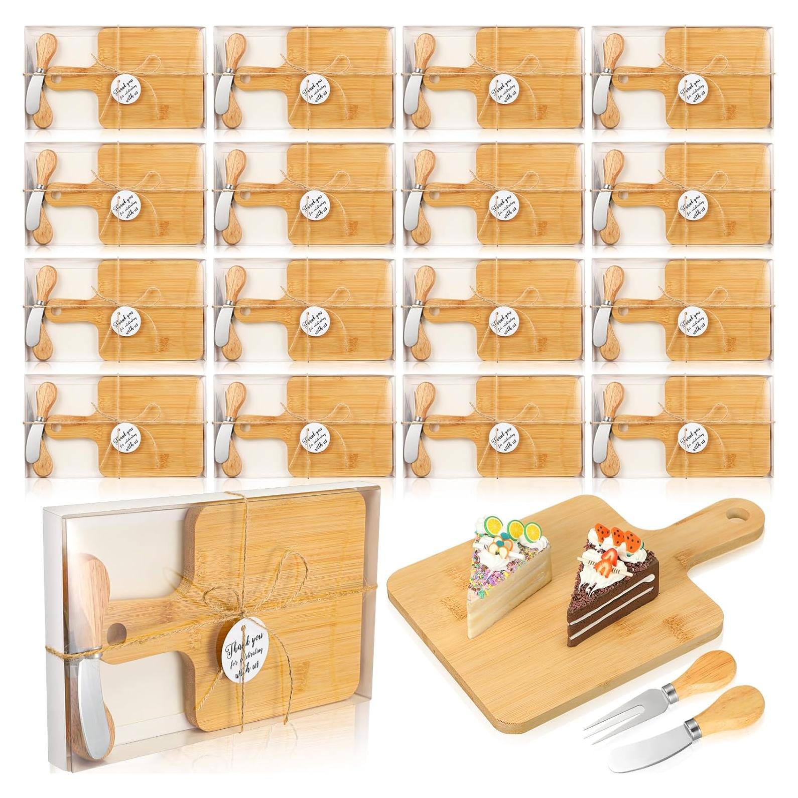 Conjunto de Tabla de Queso Nuogo 16 Piezas Bambú Regalo