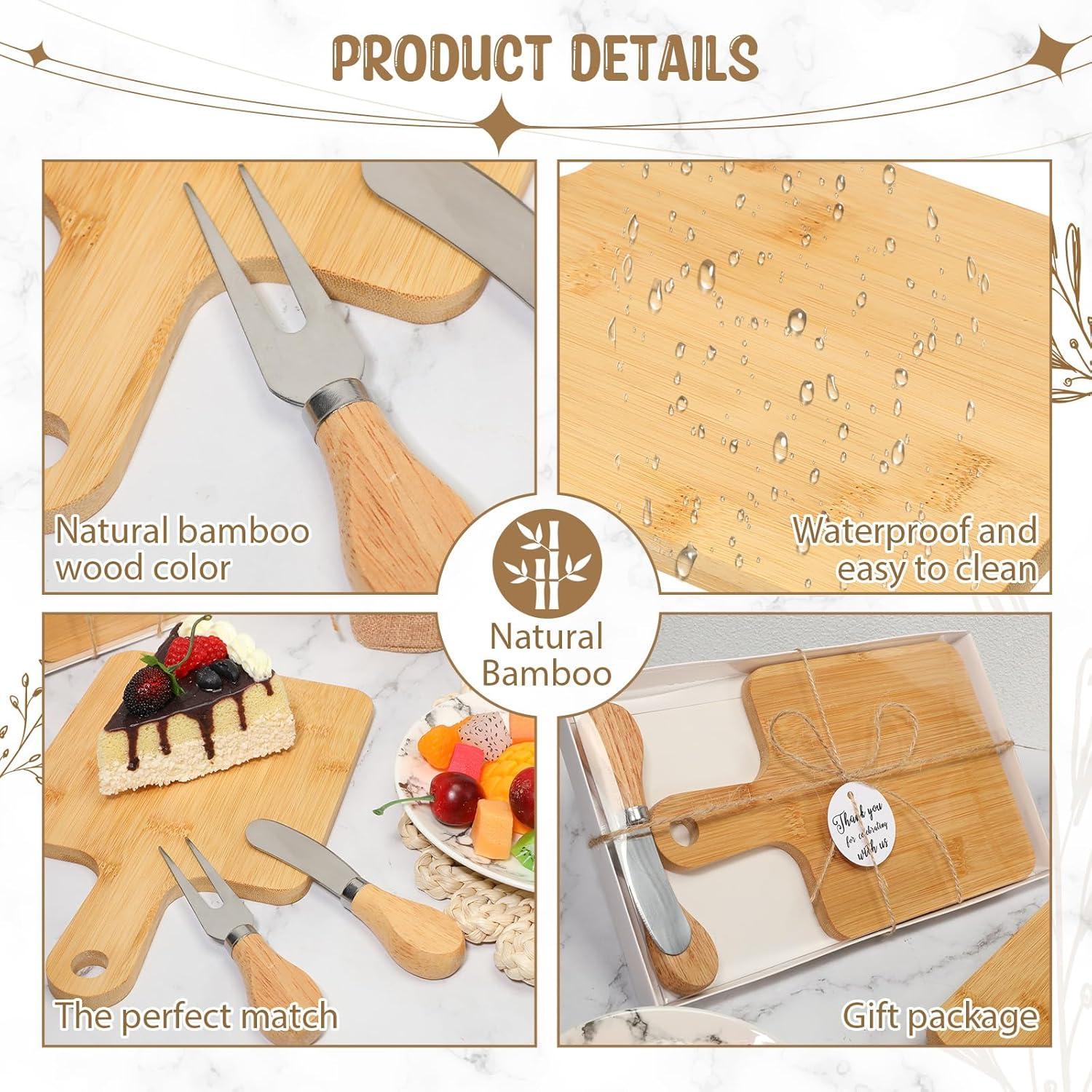 Conjunto de Tabla de Queso Nuogo 16 Piezas Bambú Regalo