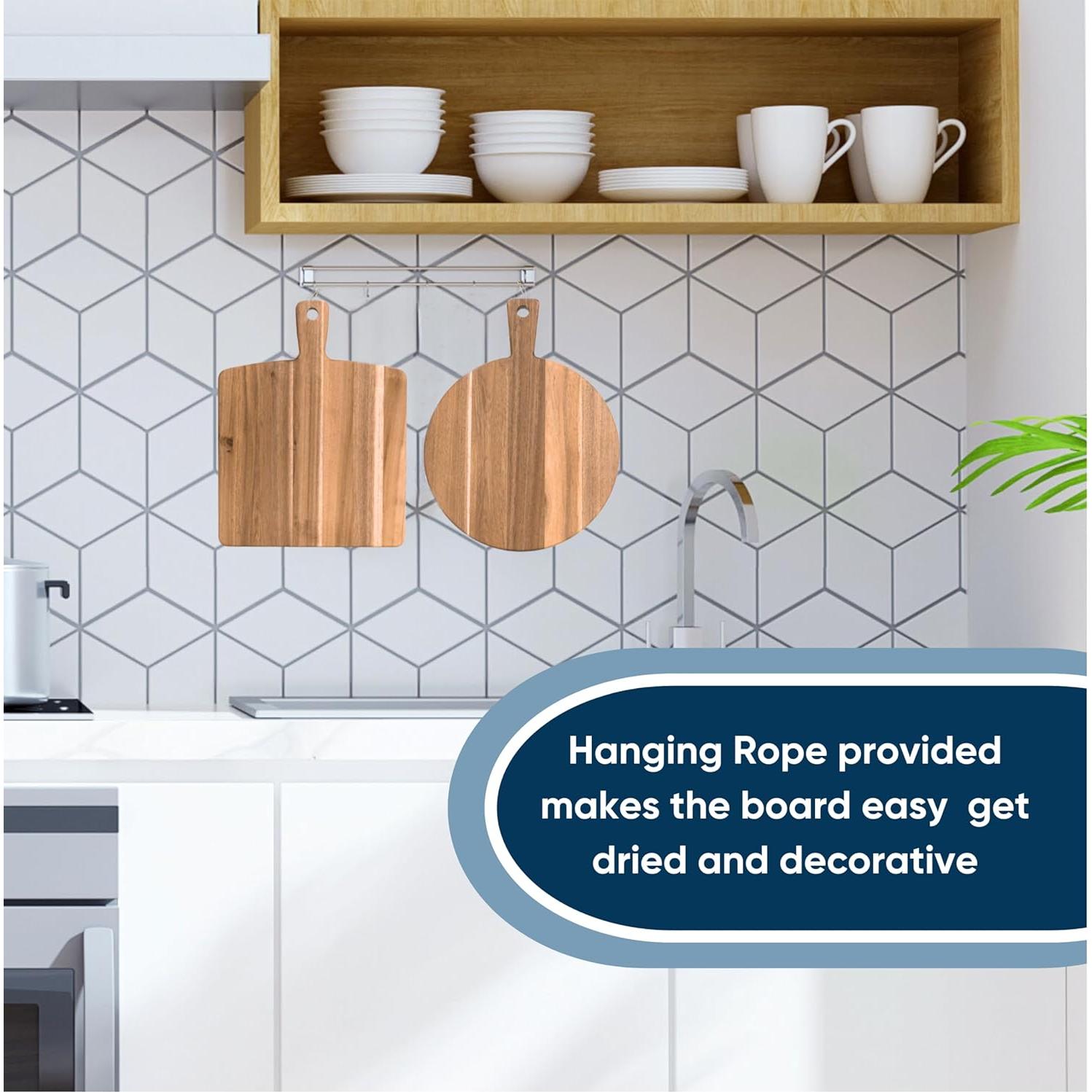 Juego de Tablas de Cortar KOLWOVEN Madera Acacia 2 Piezas