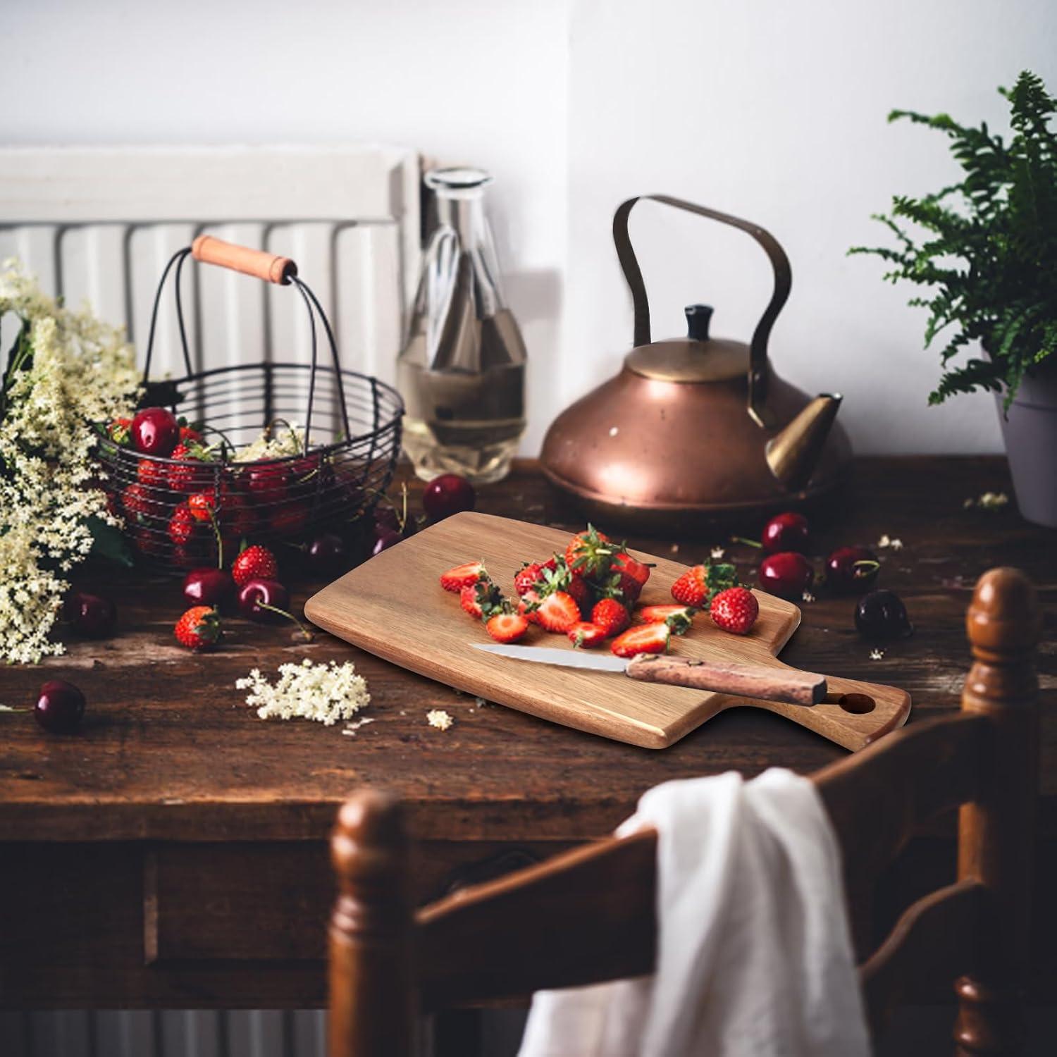 Tabla de Cortar de Madera de Acacia Ayiaren 38,1x17,8 cm