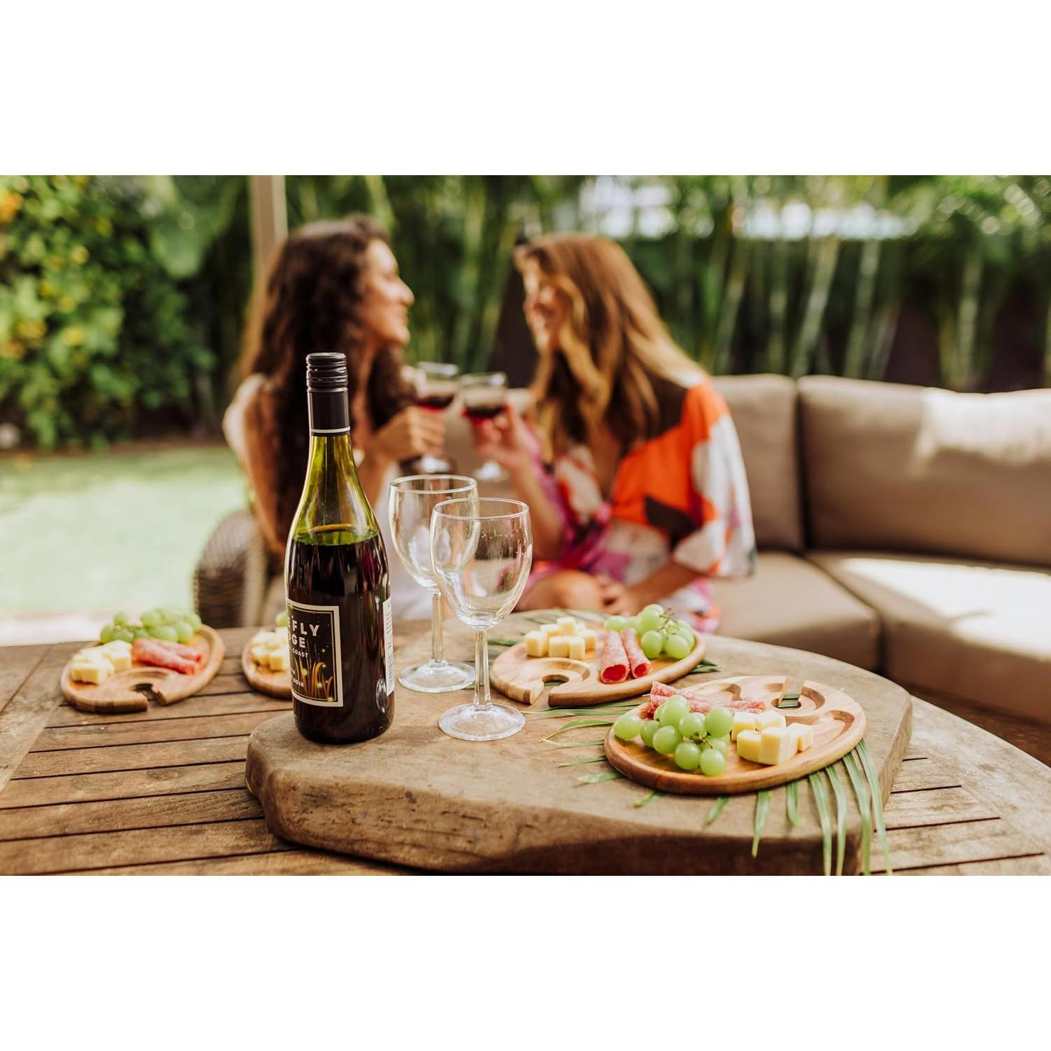 Set de Platos de Aperitivos de Vino Picnic Time 4 Piezas