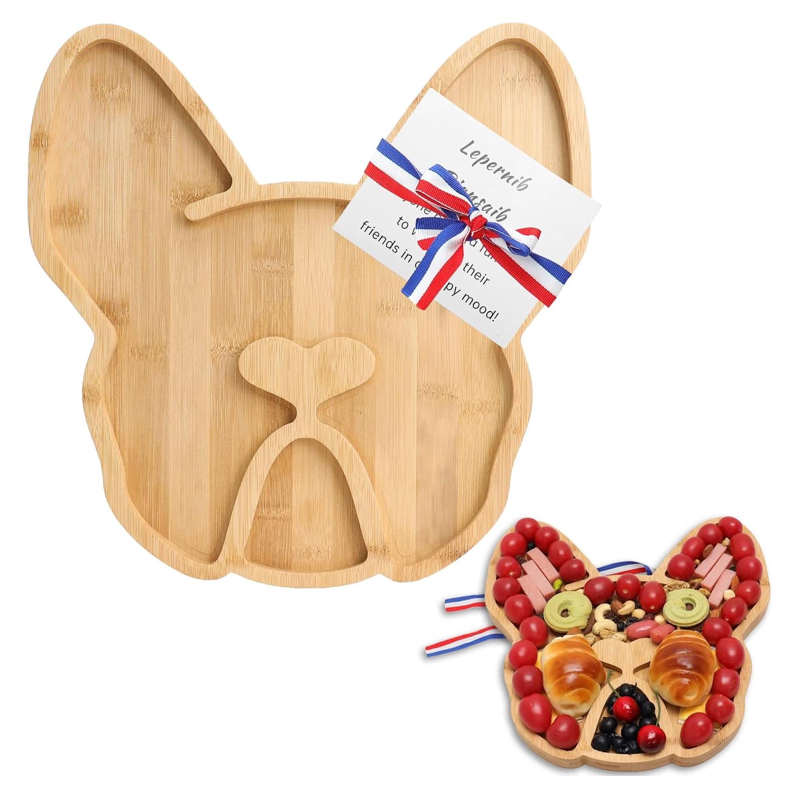 Tabla de Queso A AIFAMY Bulldog Francés 30,48 cm Bambú