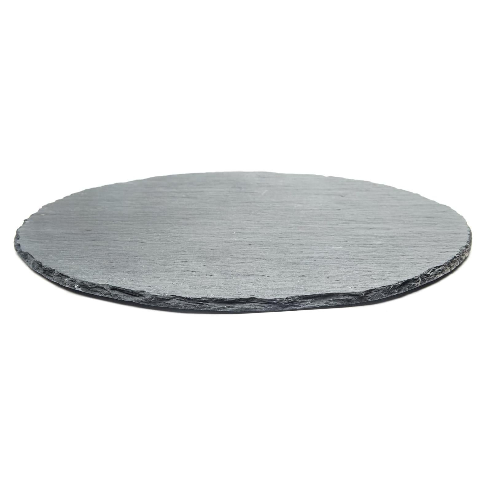 Tabla de Queso de Pizarra Redonda Fox Run 30,48 cm Gris