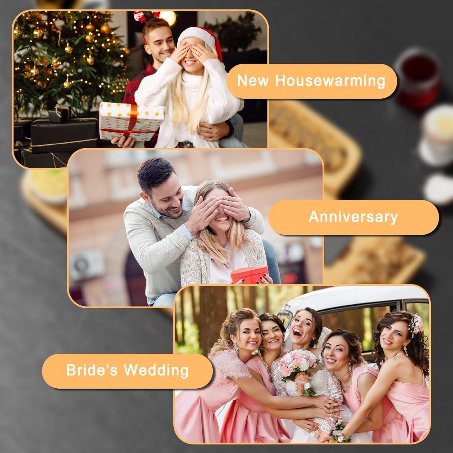 Juego de Tablas de Charcutería HONGFENGDZ de Bambú 42.93x34.80cm