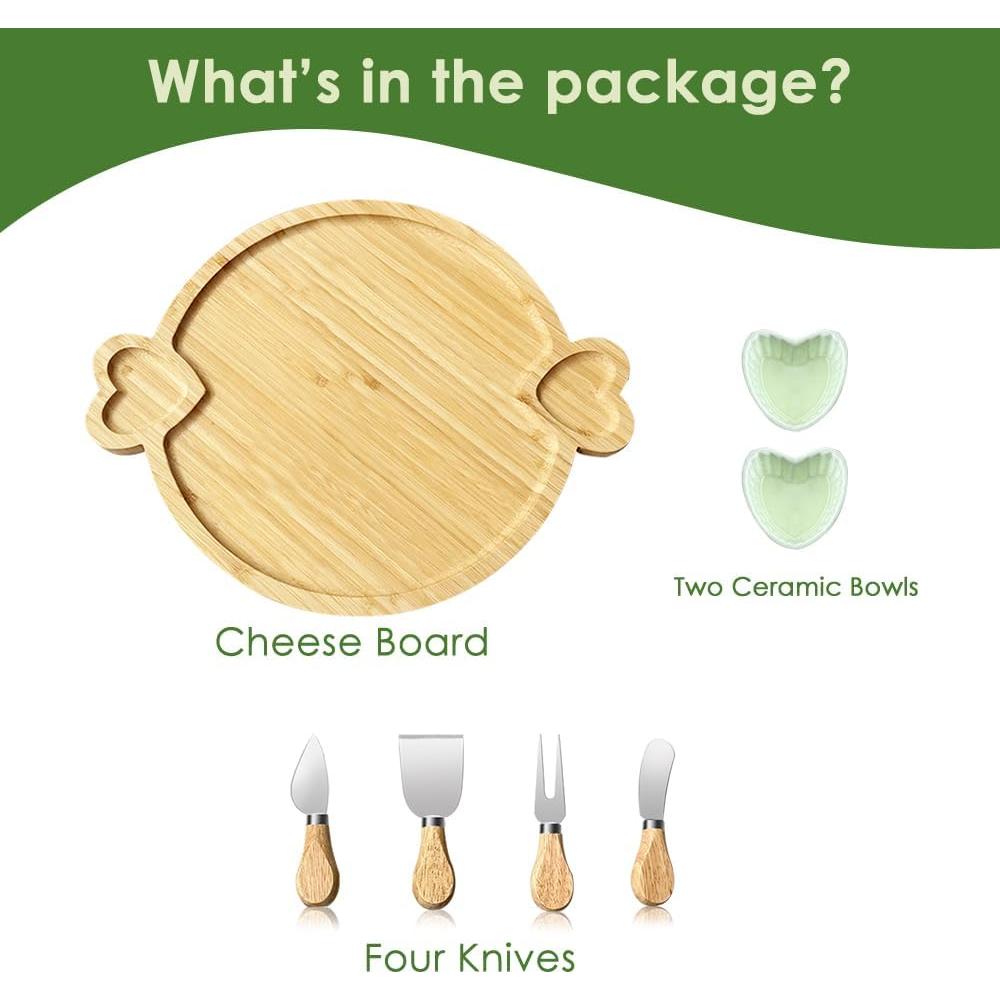 Juego de Tablas de Charcutería de Bambú 38.7x31.8cm