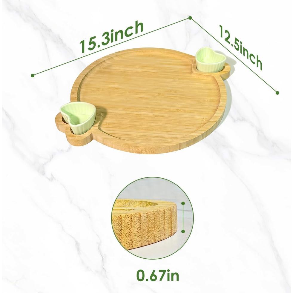 Juego de Tablas de Charcutería de Bambú 38.7x31.8cm