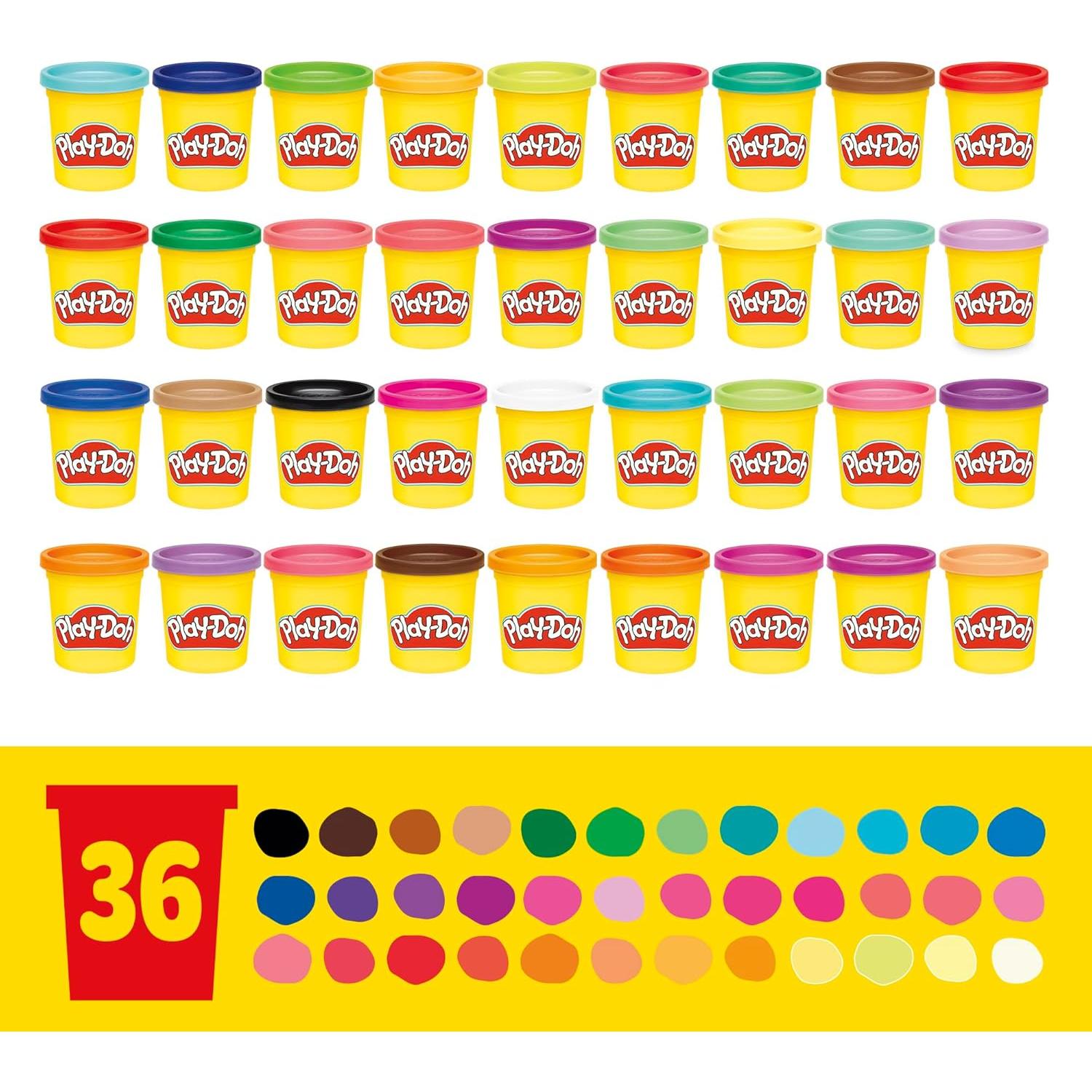 Play-Doh Compuesto para Modelar 36 Latas 3 Oz No Tóxico