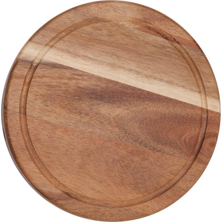 Tabla de Queso Redonda ILEAF de Madera de Acacia 19 cm