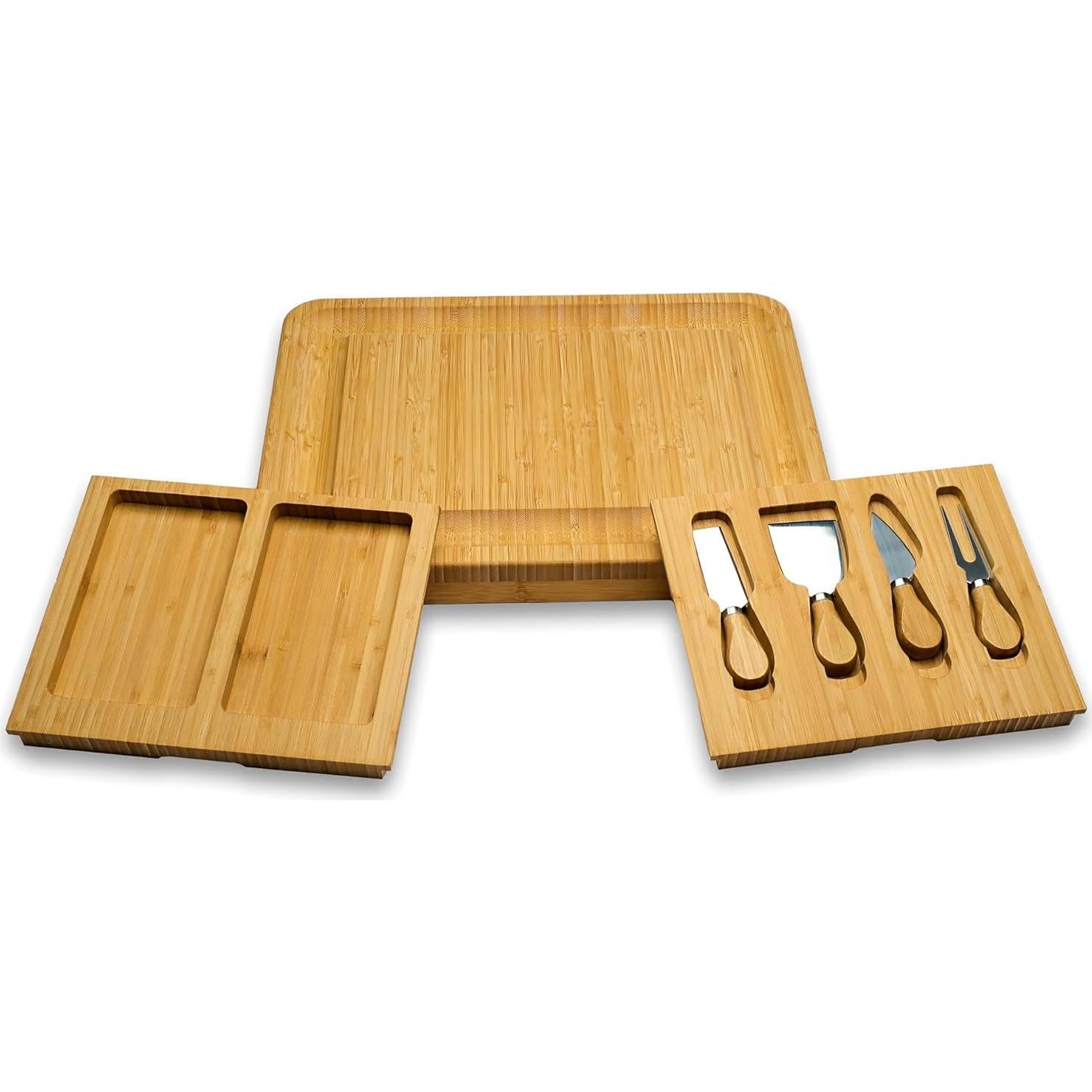 Tabla de Charcutería de Bambú Demin Design 40x33 cm