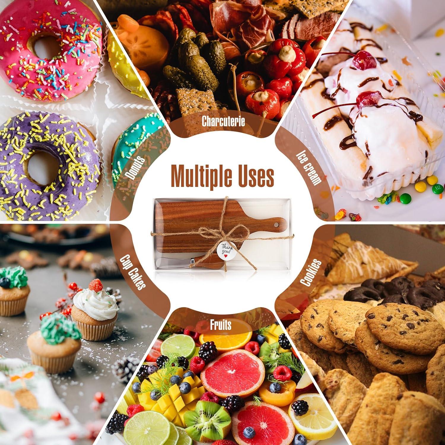 Juego de Tablas de Queso Tioncy 6 Piezas Madera Acacia