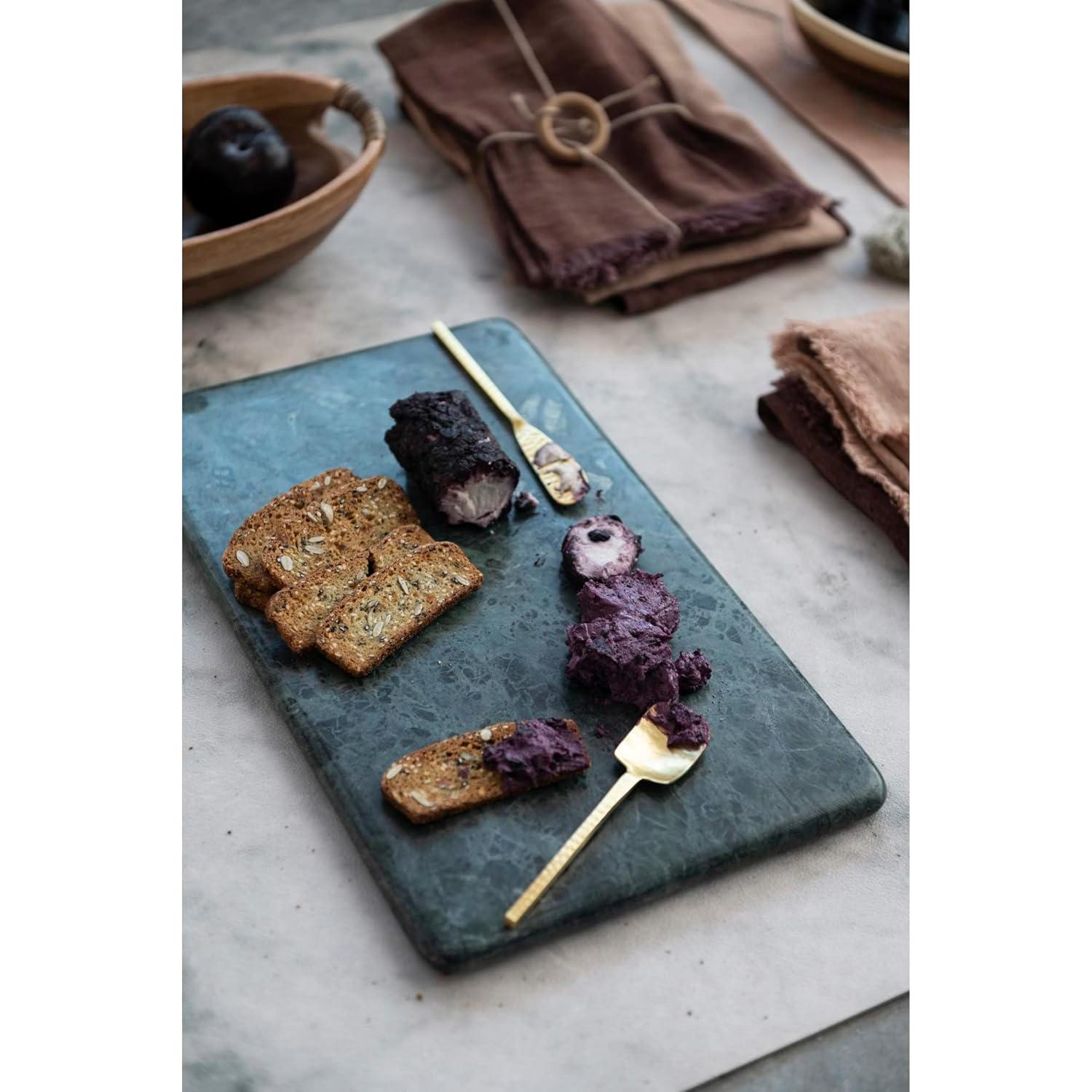 Tabla de Queso de Mármol Verde Bloomingville 38x22 cm