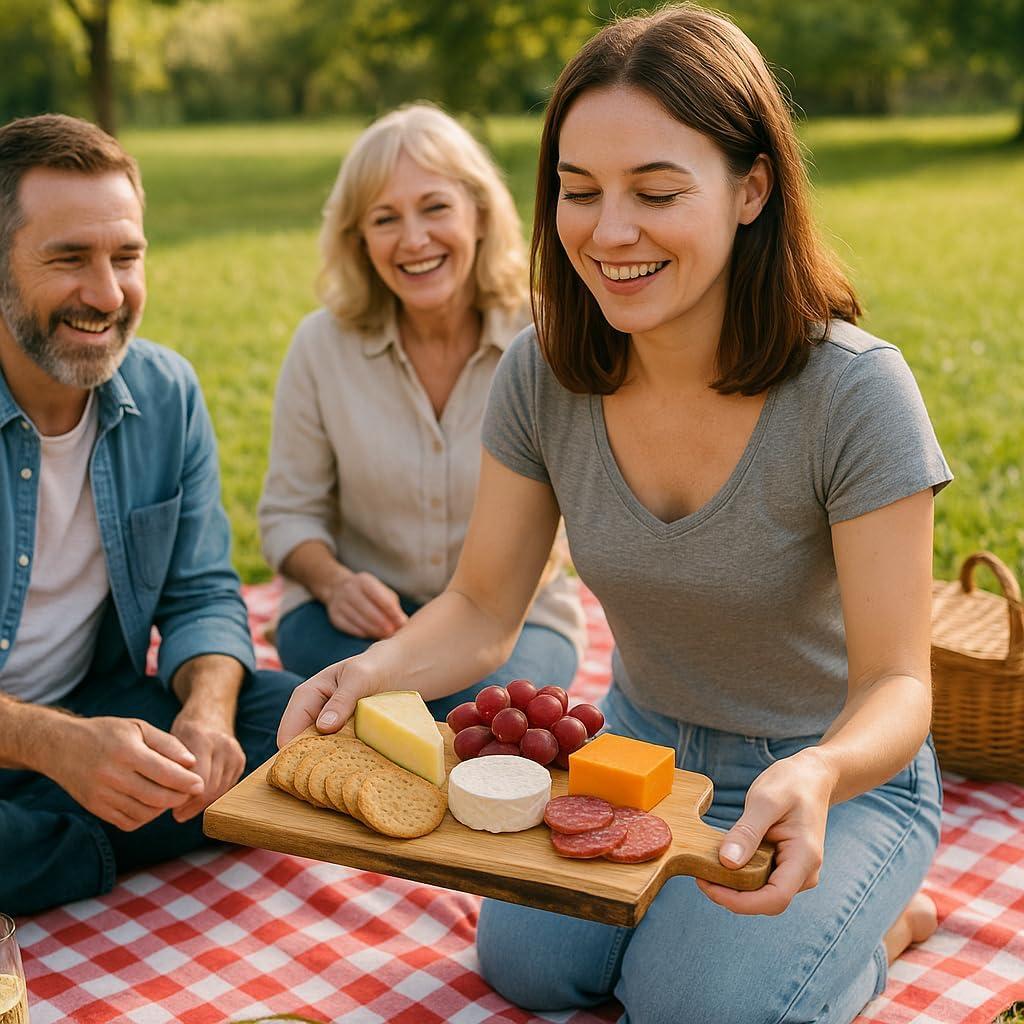 Tabla de Servir de Madera Maciza Creative Home 35,56x12,7cm