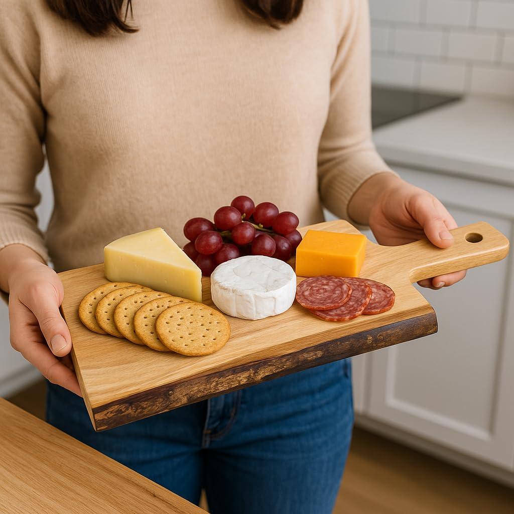 Tabla de Servir de Madera Maciza Creative Home 35,56x12,7cm