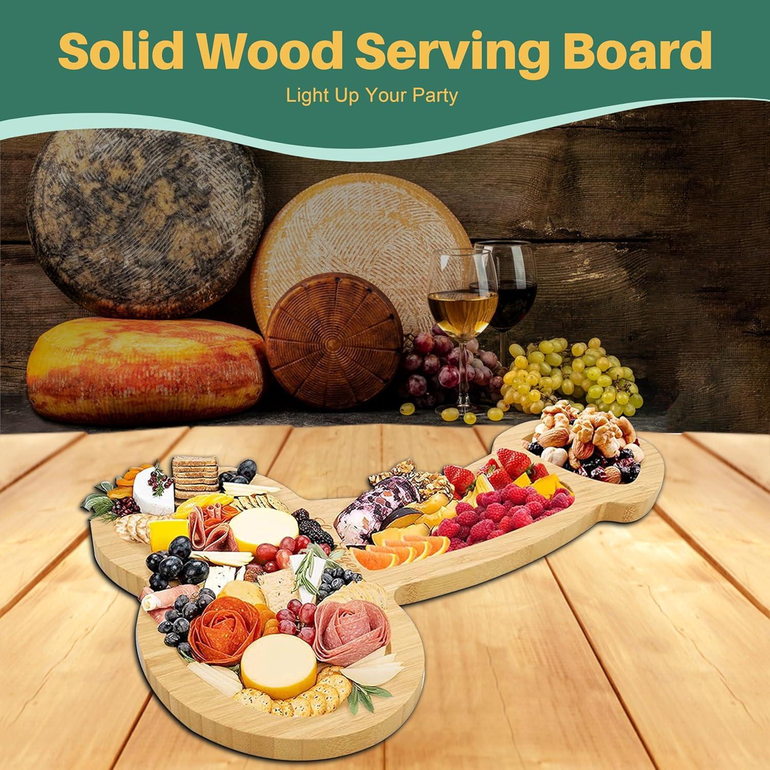 Tabla de Charcutería Grande MAYISO de Bambú 40 cm